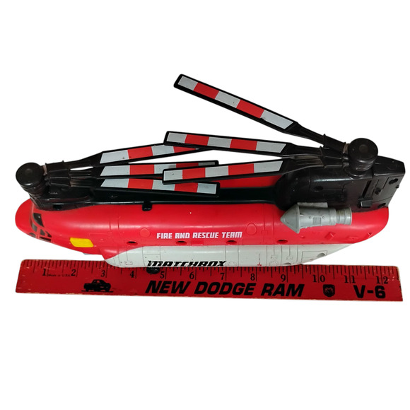 🚁Matchbox Power Launcher Helicopter Fire Rescue Team 11" Chinook Emergency Toy - Picture 9 of 14